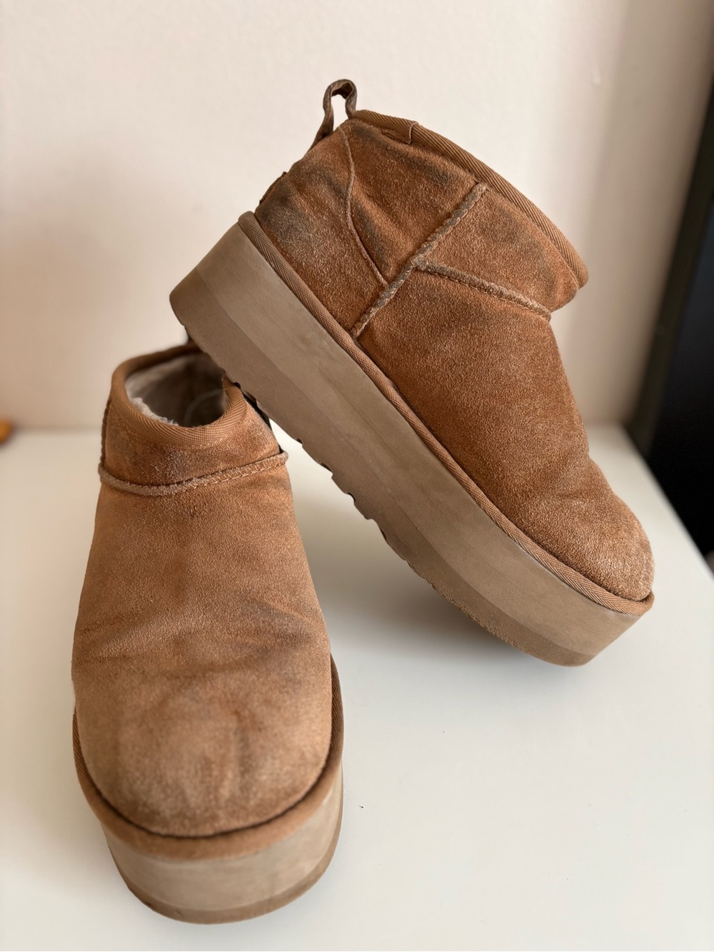 WOMENS UGG CLASSIC ULTRA MINI PLATFORM BOOTS 9 US